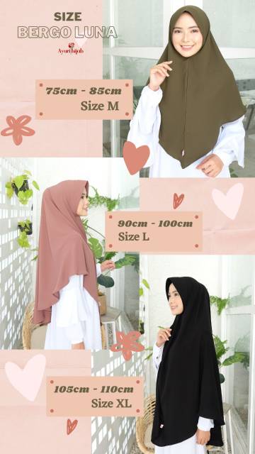 Wajib punya Bergo pet khimar pet antem bergo antem jilbab pet antem jilbab bergo antem bergo Luna