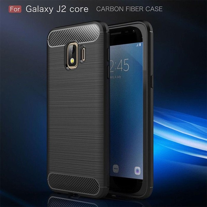 Case Samsung J2 core Softcase iPAKY Carbon - Hitam