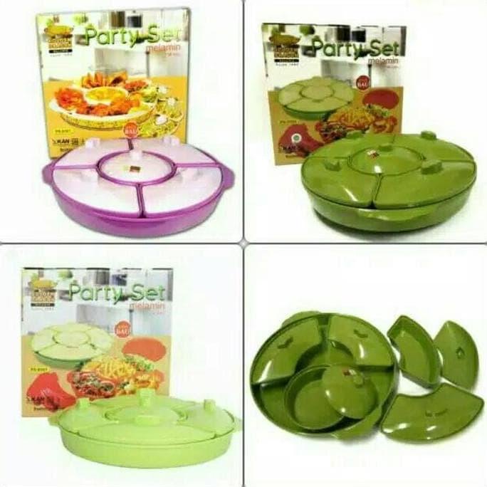 Ready Stock Party Set Melamin Golden Dragon Prasmanan Tempat Lauk Set