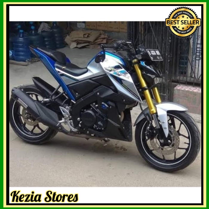 Promo striping Yamaha xabre x abre 2016 biru silver stiker motor standar berkualitas terbaik Keren