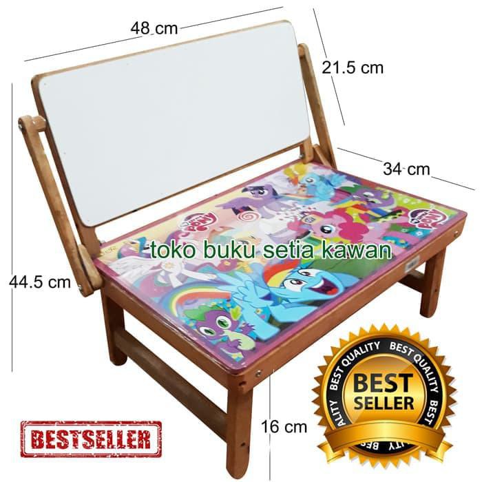 Meja Belajar Lipat + Whiteboard Best Seller