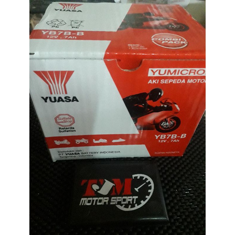 AKI YUASA YB7B-B 7 Ah TIGER/NOUVO/SCORPIO/YAMAHA R25 YB7B-B-BA