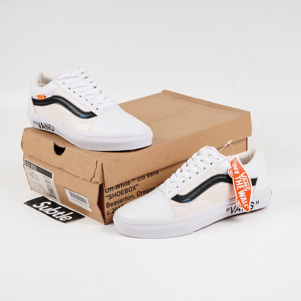 custom white old skool vans