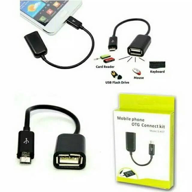 Kabel OTG On The Go V8 Micro USB / TYPE-C Handphone Connect KIT SB