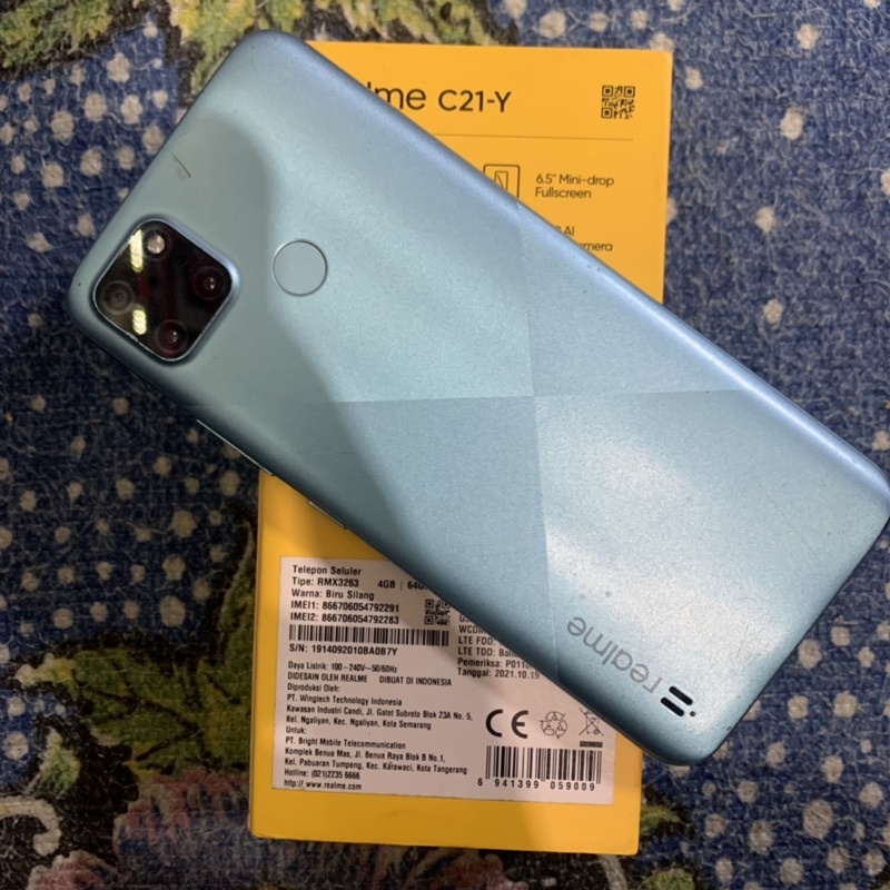 realme c21y 4/64 second fullset