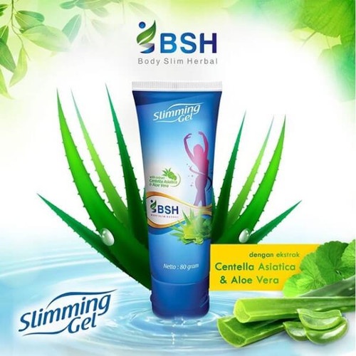 BSH Body Slim Herbal Slimming Gel Pelangsing Badan Pembakar Lemak Pelangsing Perut Herbal Original BPOM