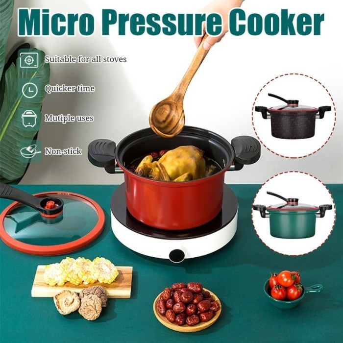 COD PANCI PRESTO MASAK PREMIUM SERBAGUNA 3.5 LITER TEFLON COOKER SOUP POT