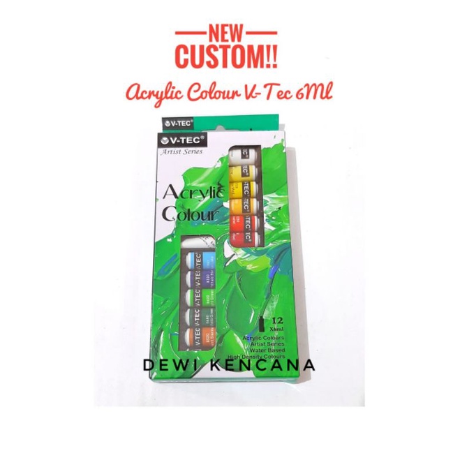 

Cat Acrylic V-Tec 12 warna/6ml