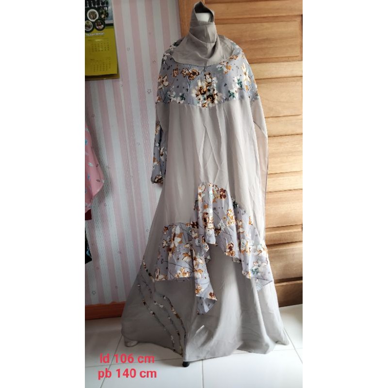 gamis set hijab plus cadar