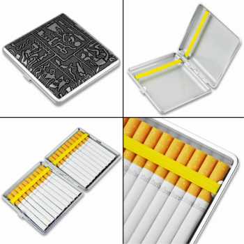 IDN - WITUSE KOTAK BUNGKUS ROKOK ELEGAN LEATHER CASE 12 SLOT - EG5798