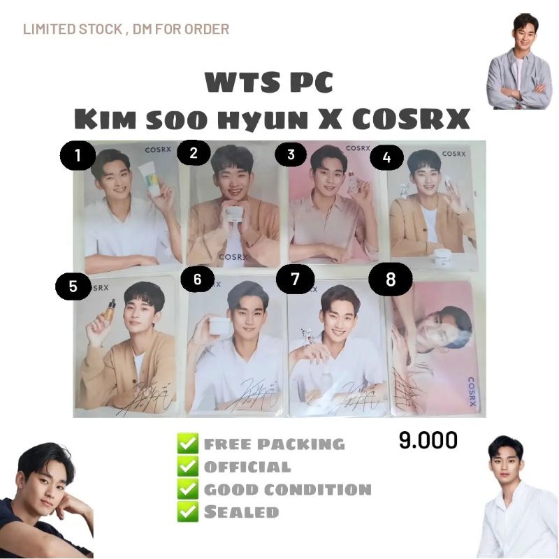 Photocard kim soo hyun x cosrx official murah