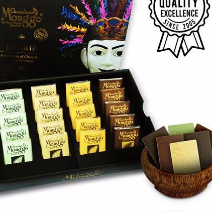 

【TERLARIS】 Souvenir Jakarta Chocolate 5x4 Flavors| Cokelat Monggo| Coklat oleh oleh | Gift Hadiah Ka