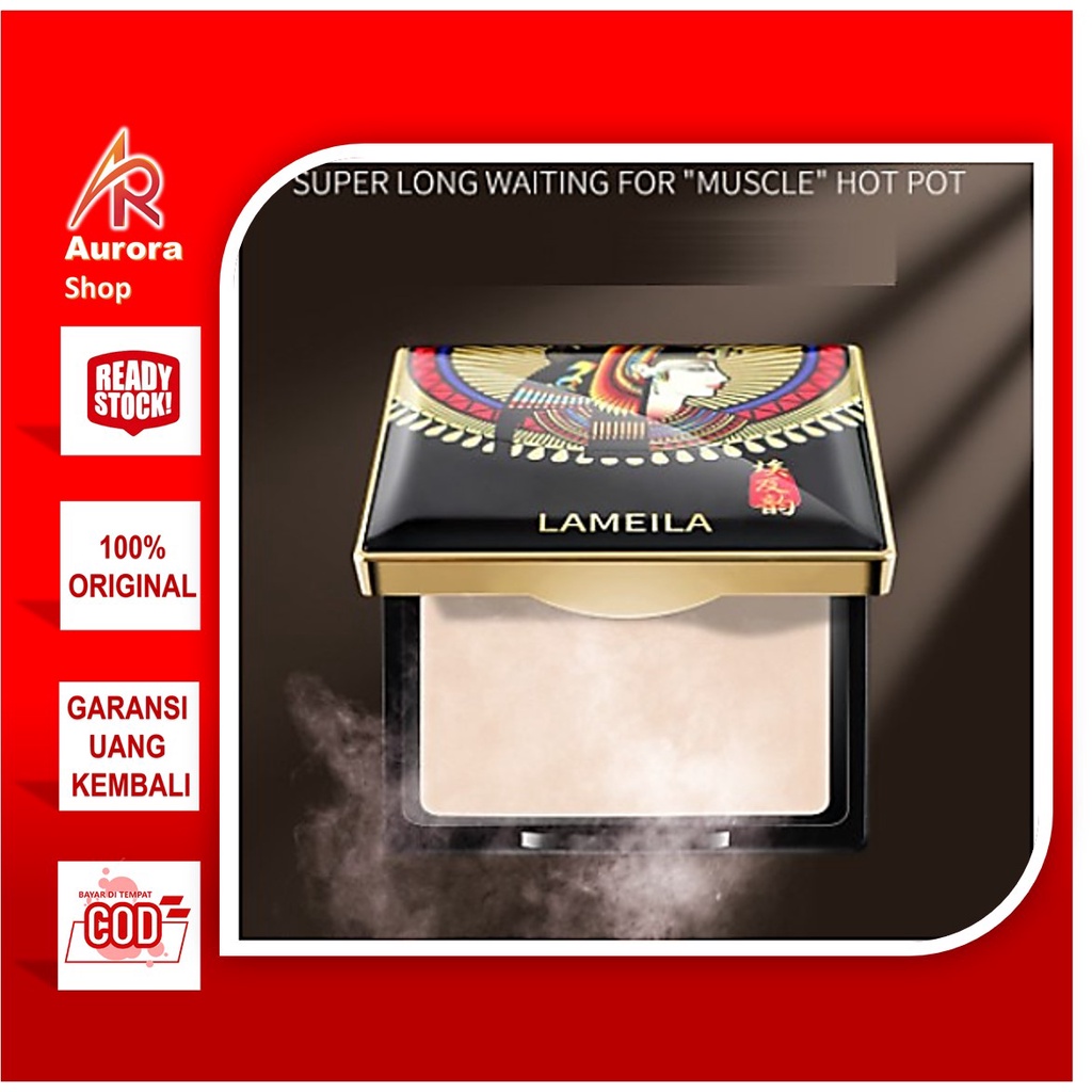 Lameila Mystery Egypt Whitening Pressed Powder Waterproof Oil Control Concealer Powder 5083