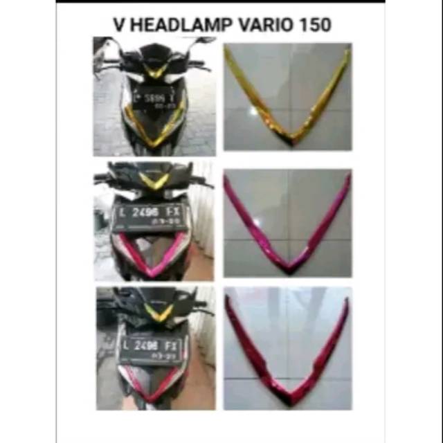 garnis lampu - batok depan vario 125 new led & vario 150