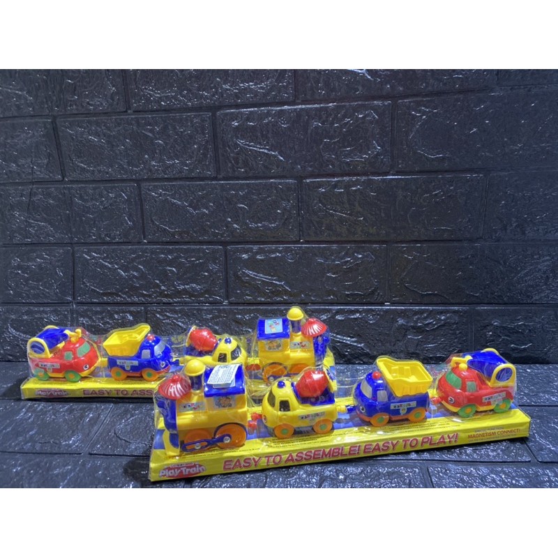 Mainan Magnetic Train / Mainan Kereta Api Magent ( Train Edu Toys/FREE BUBBLEWRAP)