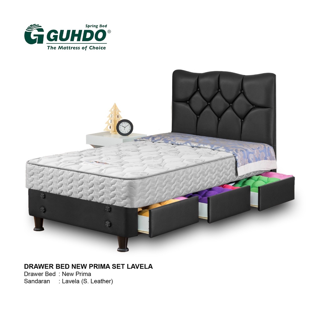 Bed Set Spring Bed Guhdo - Lavela Drawer Bed New Prima