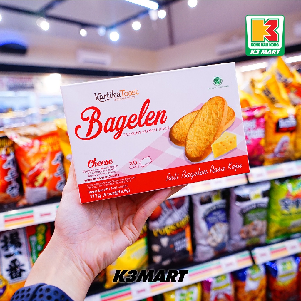 

Kartika Toast Bagelen 6s Cheese Flavour Box 108gr