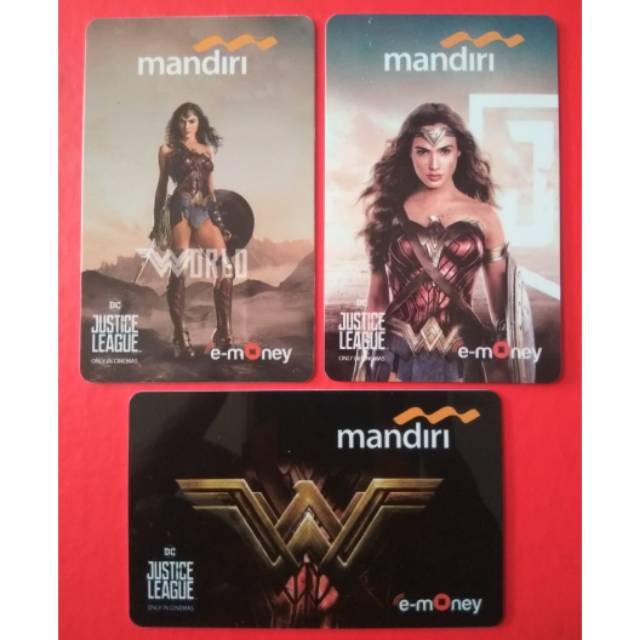 Mandiri e-Money - WONDER WOMAN /Wonderwoman ORI /Like eTOLL Tapcash Flazz or Brizzi