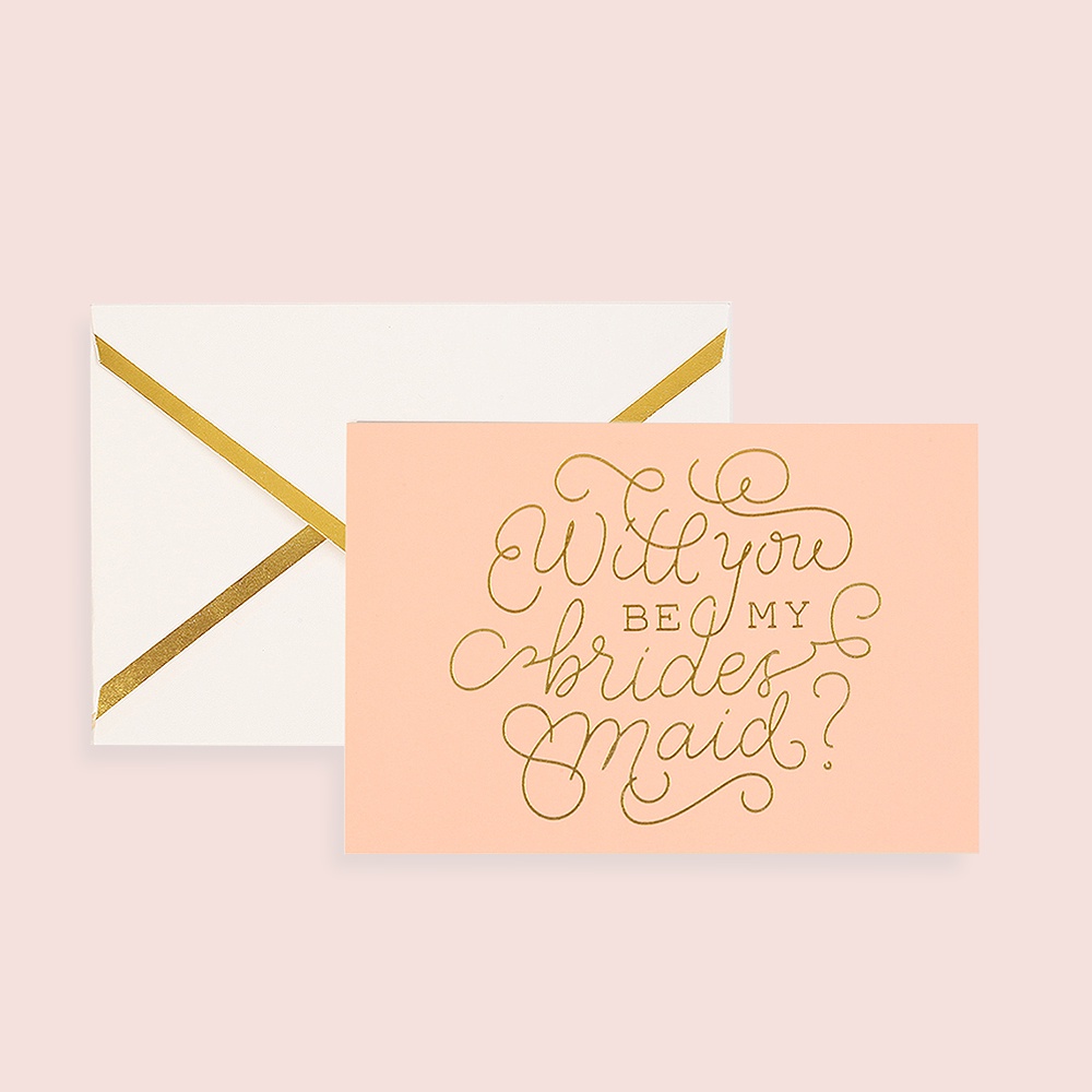 

Be My Bridesmaid Greeting Card - Kartu Ucapan Hadiah Undangan Bridesmaid Pernikahan Pengantin - LOULOUROSE
