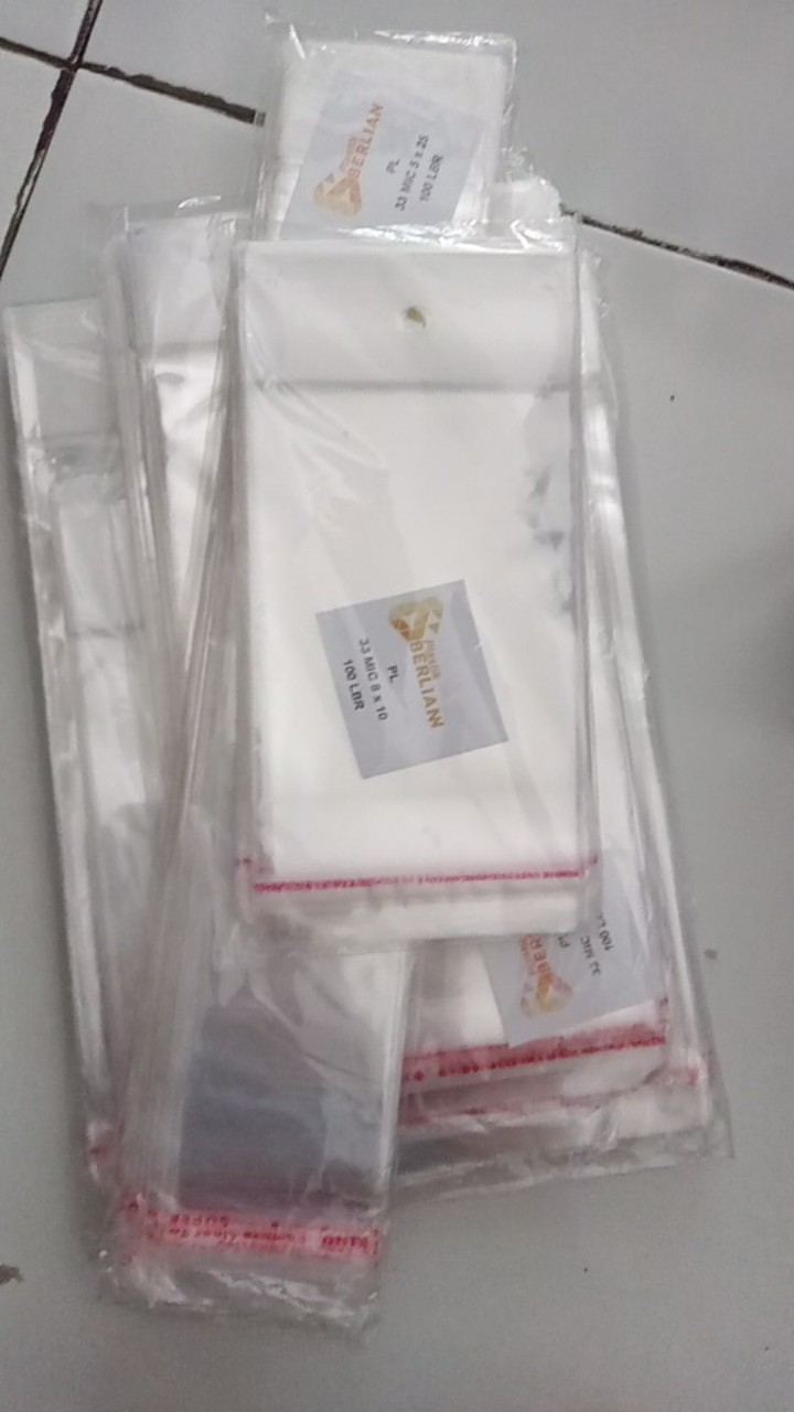 Plastik Opp Plong Masker & Aksesoris 11 X 18 Cm Seal