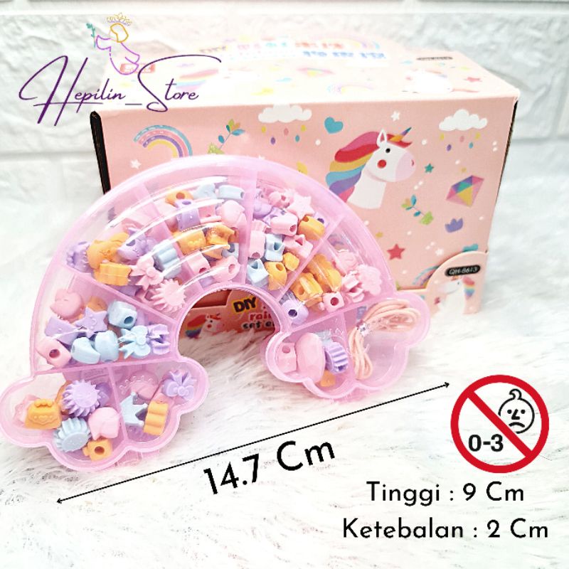 

Penghapus 3 Dimensi DIY Kalung atau Gelang 1 Set / Penghapus DIY Rainbow / Hadiah Ulang Tahun /