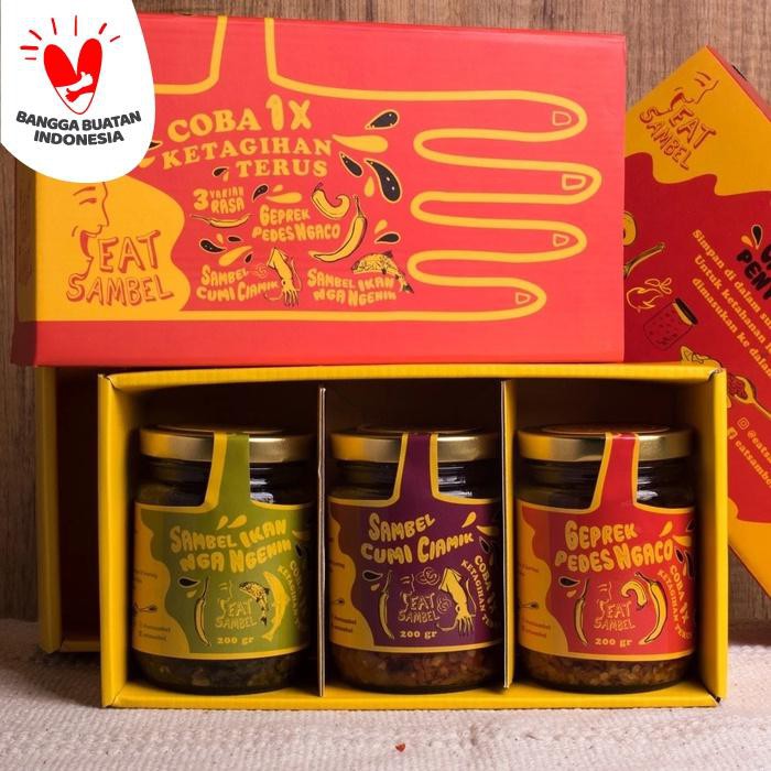 

3 Rasa Sambal Pedas / Sambal Cumi / Sambal Geprek / Sambal Ikan - Cumiikangeprek