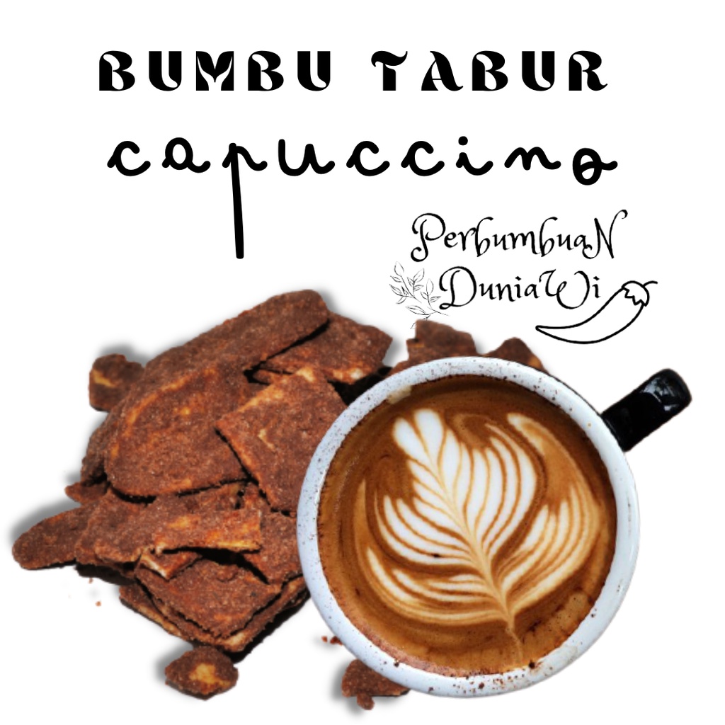 

Bumbu Tabur Capucino Bubuk Capuccino Seasoning Powder 100gr - Perbumbuan Duniawi