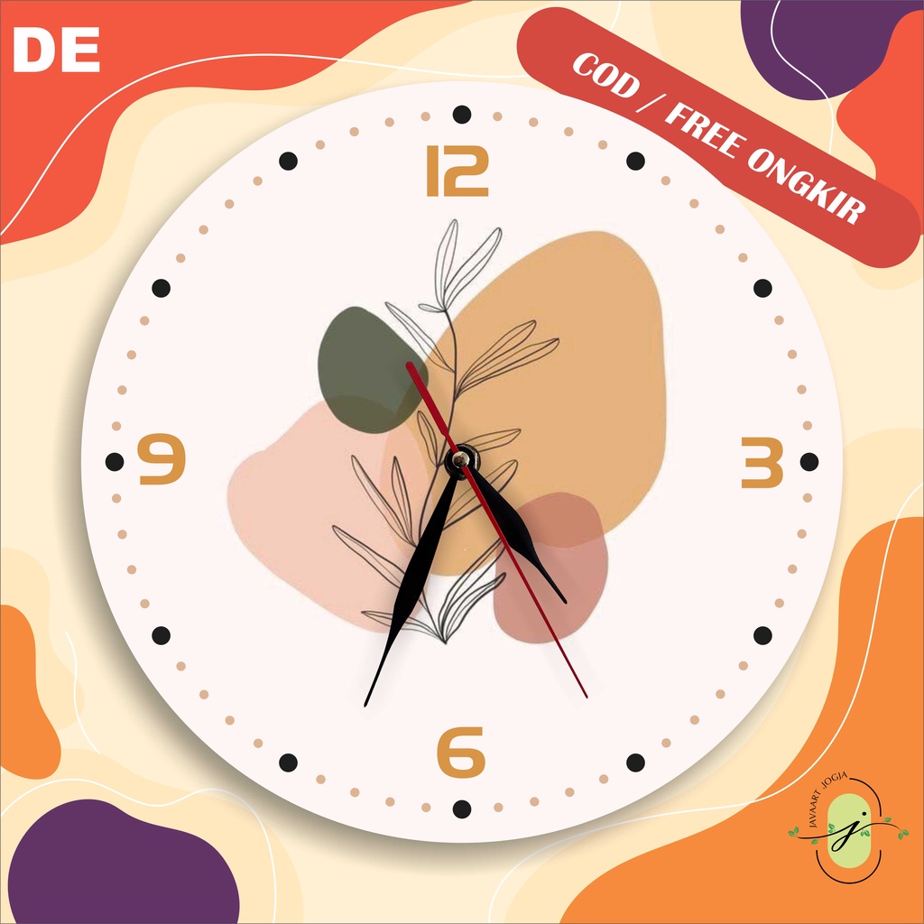 Jam Dinding Aesthetic Unik Custom Minimalis