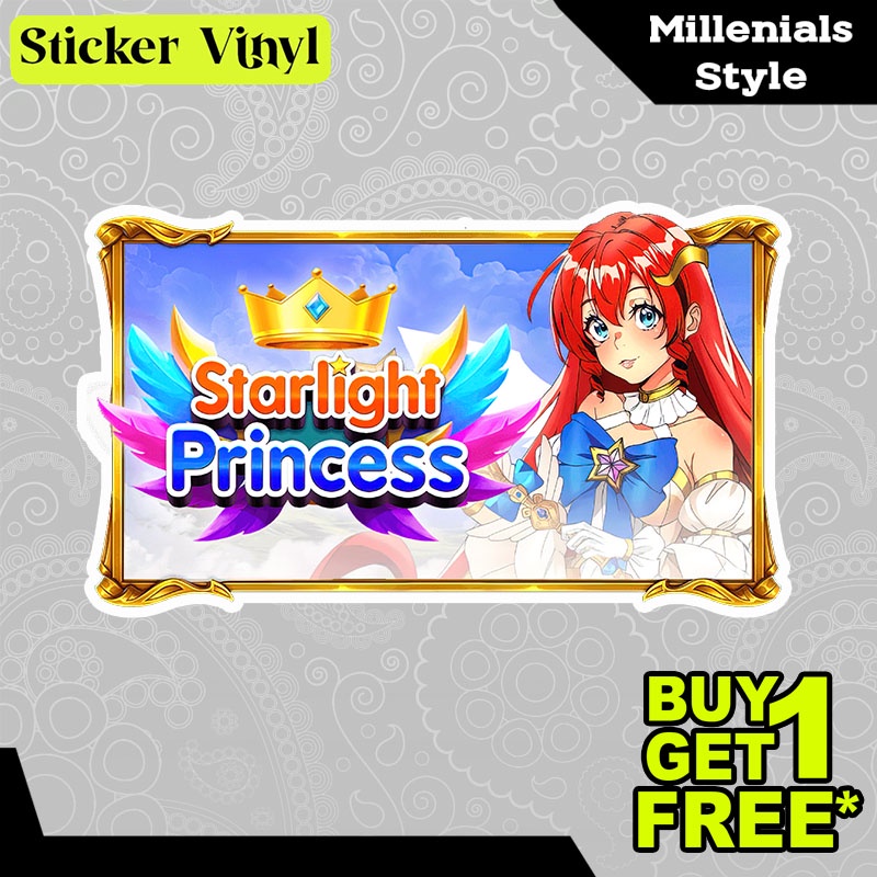 

Stiker Sticker Starlight Princess Pragmatic Play Game Slot Aesthetic Bahan Vinyl Satuan Anti Air