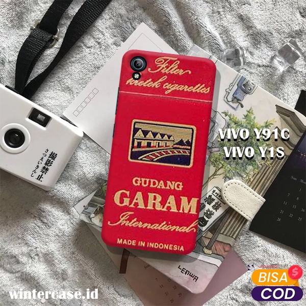 Wintercase - Case Vivo Y91C / Y1S - Casing Vivo Y91C / Y1S - Case Kemasan Rokok - Hardcase 3D - Case