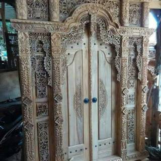 Pintu Kusen Gebyok Jati Ukir Cantik Asli Jepara Ukuran 2 Pintu Kusen Gebyok Jati Ukir Cantik Asli Jepara Ukuran 2