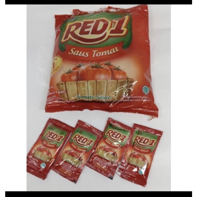

SAOS TOMAT RED 1 Sachet (5 pack) 1 pack isi 24 sachet.