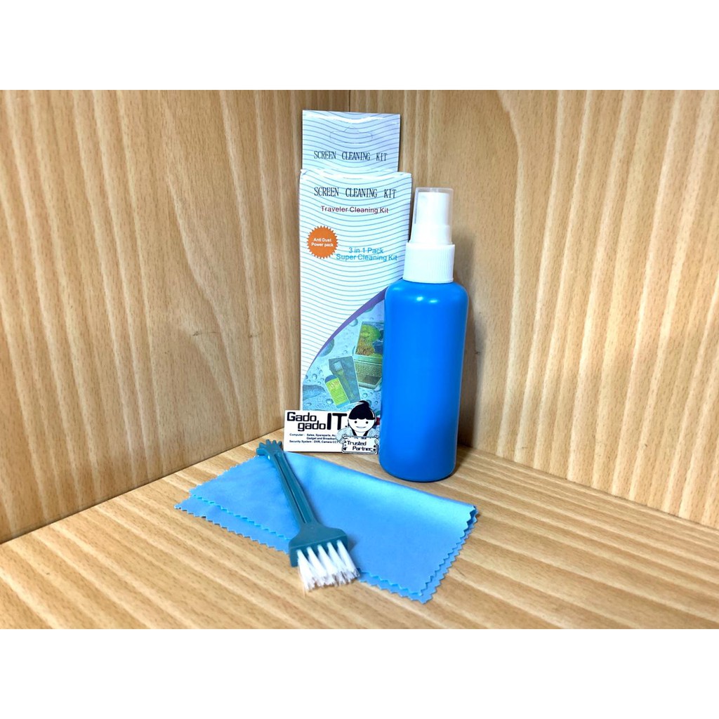 Jual Pembersih LCD Cleaner 3 in 1 Pack Jet Power LCD LED Monitor Kamera