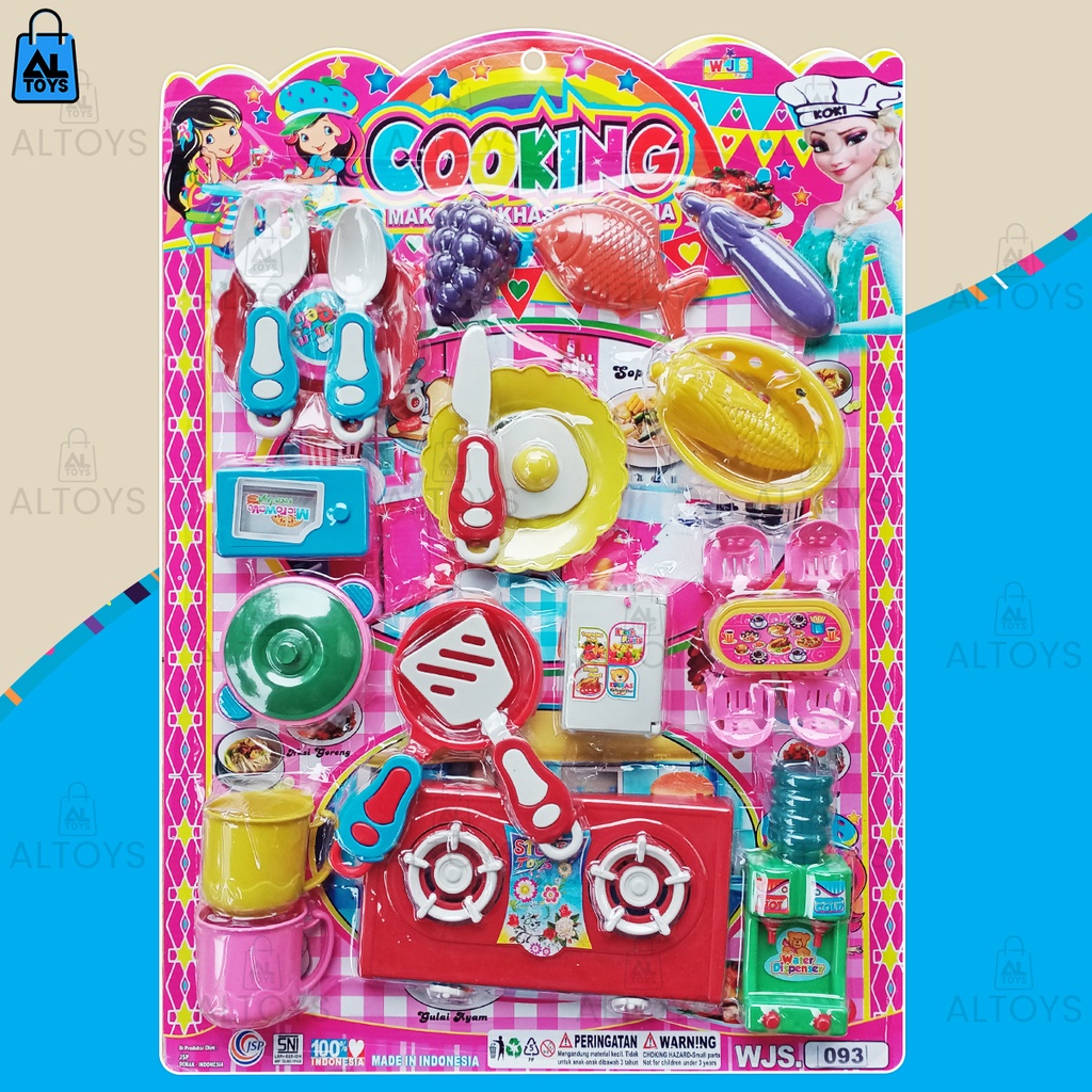 Mainan Kompor Masakan Happy Cooking Kitchen Set Besar WJS093