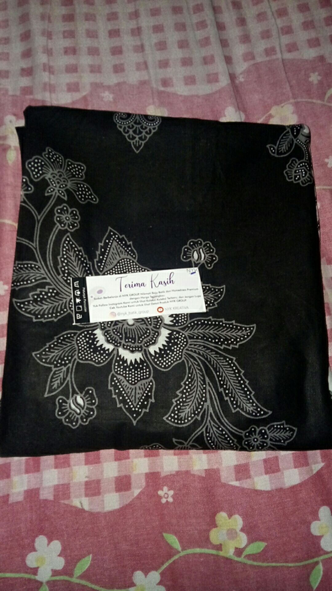 [termurah + Brokat Halus] Couple Batik Ori Hazanda Brokat Pager Bunga Monaka Free Selendang