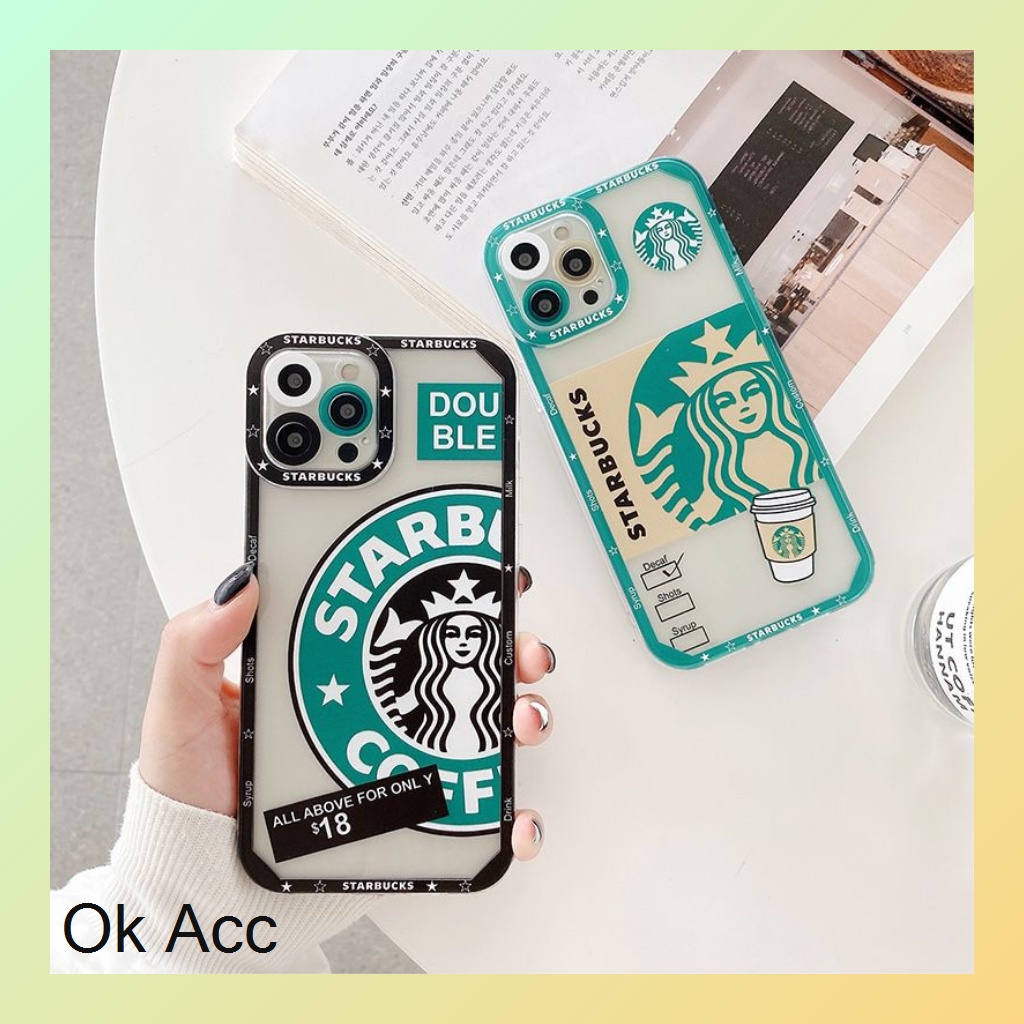 FH26 Softcase Shockproof Protection starbucks black Xiaomi Redmi 9 Prime 9A 9i 9C 9T Note 8 Pro 9 Poco M3 X3 Pro, Samsung A02/M02 A02s/M02s A10 A10s A11/M11 A12 A20/A30/M10s A20s A21s A50 A50s A30s J2 Prime