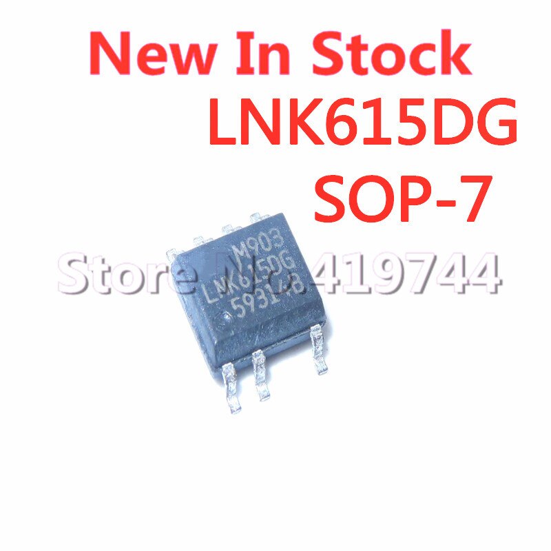 5pcs Ic Lnk615Dg Lnk615 Smd Sop7 Chip Pengatur Daya