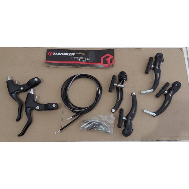 (Gratis Ongkir &amp; COD) Rem v brake sepeda anak BMX MTB turanza setengah alloy