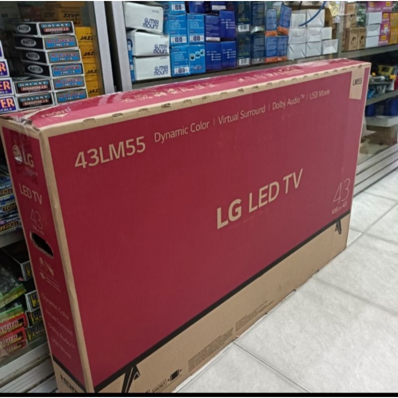 TV LED LG 43inc LM55 Digital TV LM55 LED43inch full HD Khusus Grab/gojek cod Bandung luar kota chat 