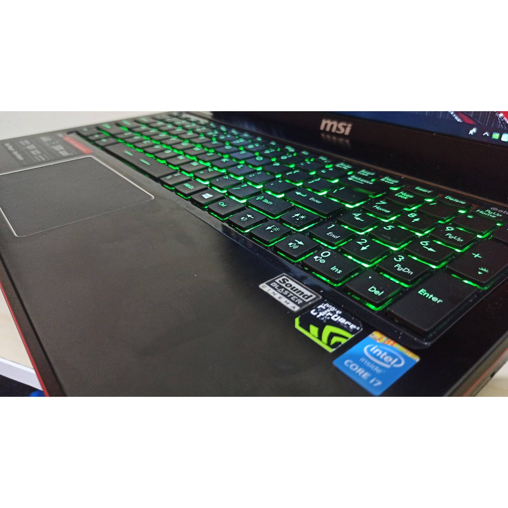 MSI Apache Pro Core i7 Keyboard RGB VGA Nvidia GTX860 SSD Laptop Gaming MSI GE60-2PE Second Garansi