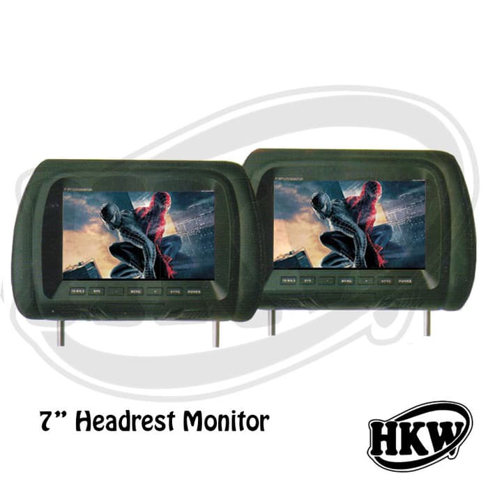 ASIAPP  HEAD REST MONITOR 7 INCH HITAM RQ87
