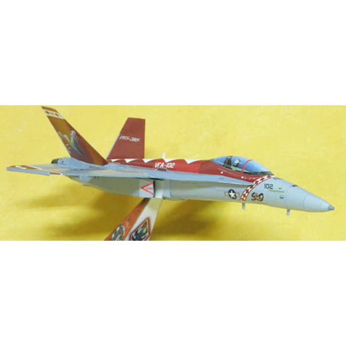 DIY Miniatur Papercraft Pesawat F/A-18F Super Hornet Diamondbacks