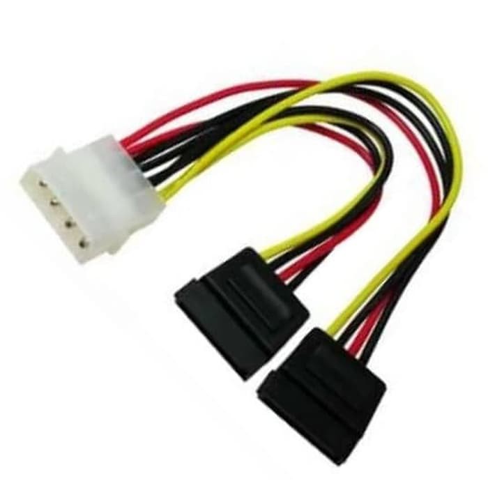 Kabel Power Sata Cabang dua / kabel molex to SATA / kabel power 4 pin