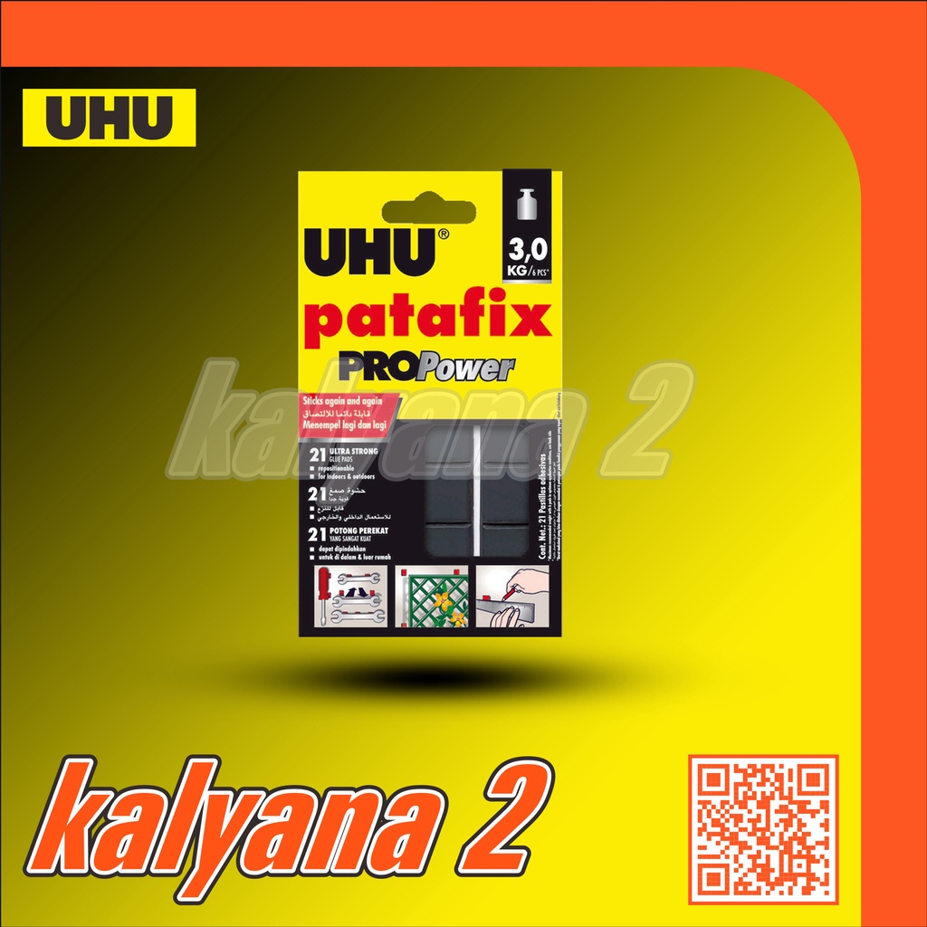 

Bantalan Lem / Glue Pads UHU Patafix PROPower 3 kg