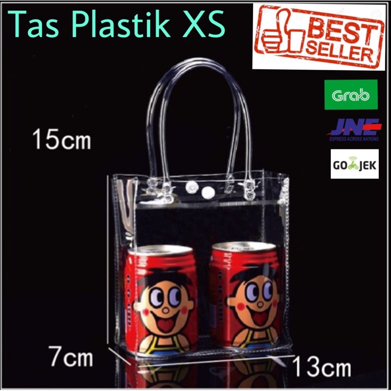 

Minimal Order 10 pcs & Kelipatan 10 pcs! Tas Mika XS 13x7x15 Tas PVC Transparan Bening Plastic Bag Goodie Bag Souvenir Bag Shopping Bag