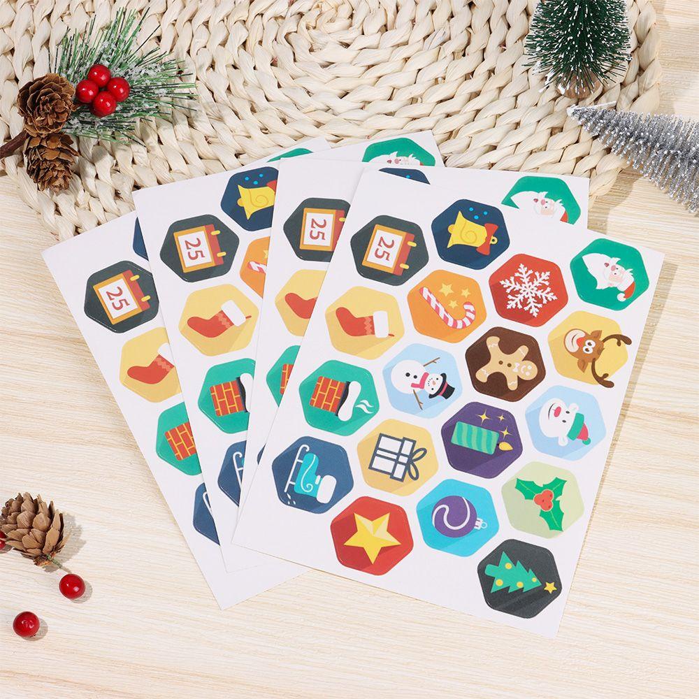 R-flower 180pcs Kemasan Sticker Decor DIY Xmas Natal Tag