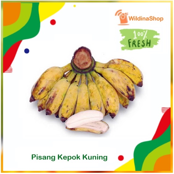 Pisang Kepok kuning [1 Sisir ] / Pisang kepok