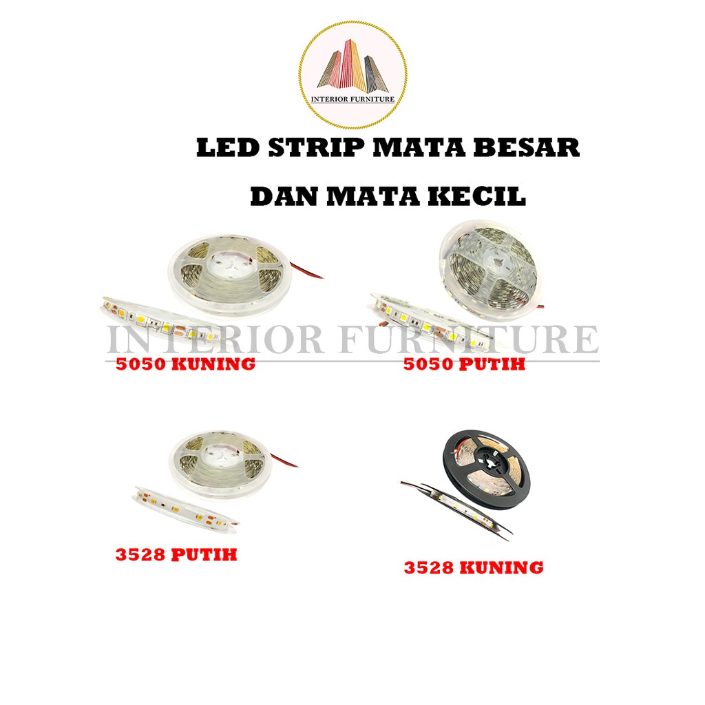 Lampu Led Strip 2835 / 5050 (5M Outdoor dabn Indoor Lampu Plafon Lampu Hias