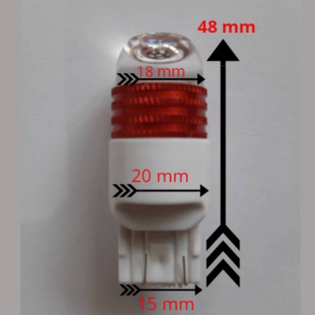 Led T20 Rem/Stoplamp  2835 6SMD Nyala Manteng dan Strobo