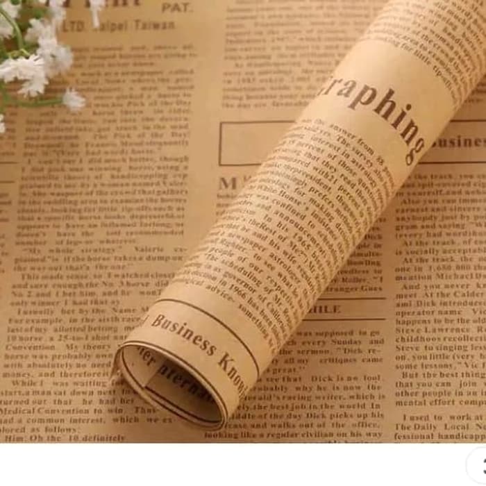 

Kertas Kado Koran Vintage Magazine Alas Properti Foto ukuran Besar